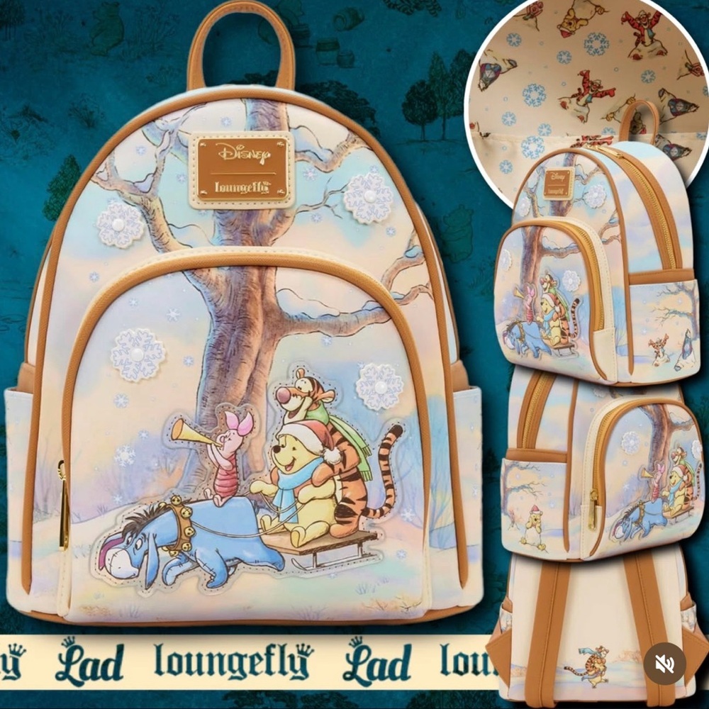 Loungefly Disney: Winnie The Pooh and Friends Sledding Mini-Backpack